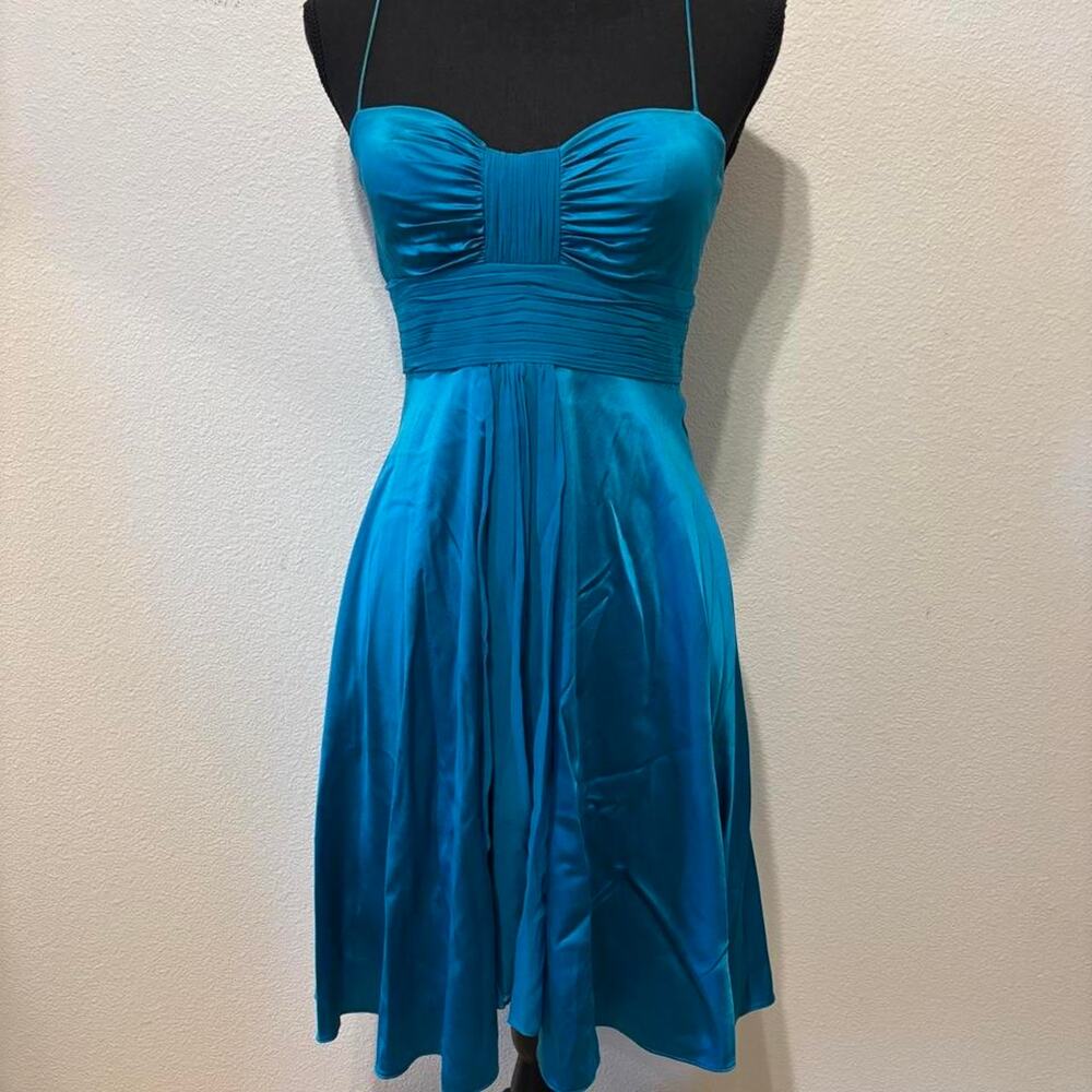 Vintage blue cache midi dress